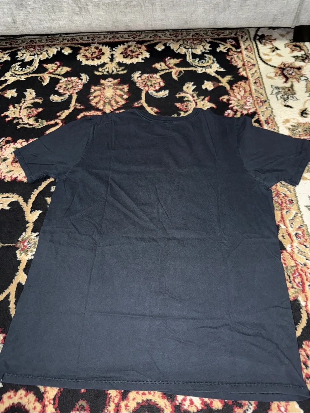 Nike Navy Short Sleeve Tee with Olive Camo Nike Air Graphic
